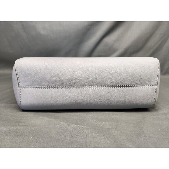 Michael Kors Jet Set Travel Tote Chain Shoulder Leather Blue Pre-Owned! - Picture 9 of 12